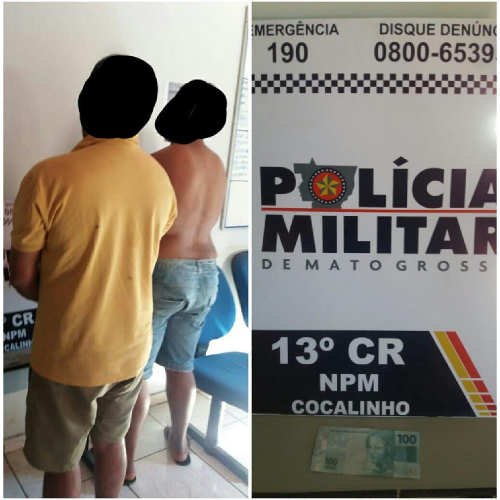 Duas pessoas são detidas por distribuir notas falsas no comércio