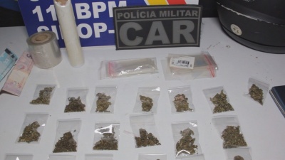 Sinop: Rapaz tenta fugir da PM e acaba preso com drogas