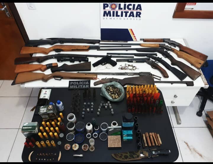 Quadrilha que planeja realizar assaltos na região foram presos em Peixoto de Azevedo-MT