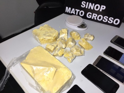 Sinop: DERF apreende quase 2kg de pasta base no bairro Paulista 2