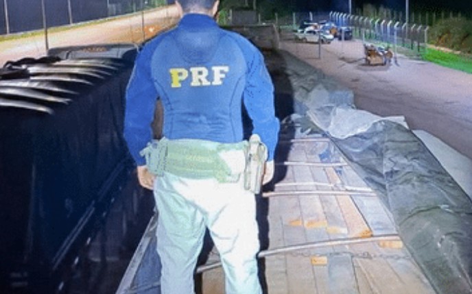 PRF apreende duas cargas de madeira ilegal em Guarantã do Norte-MT