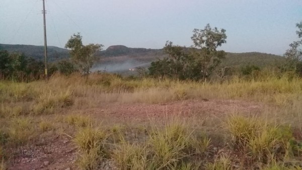 Incêndio queima 5 mil metros quadrados no Parque Estadual Serra Azul-MT