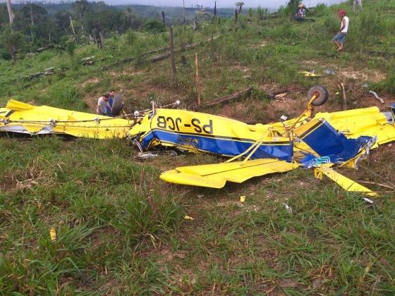 Piloto morre em queda de avião em Juína-MT