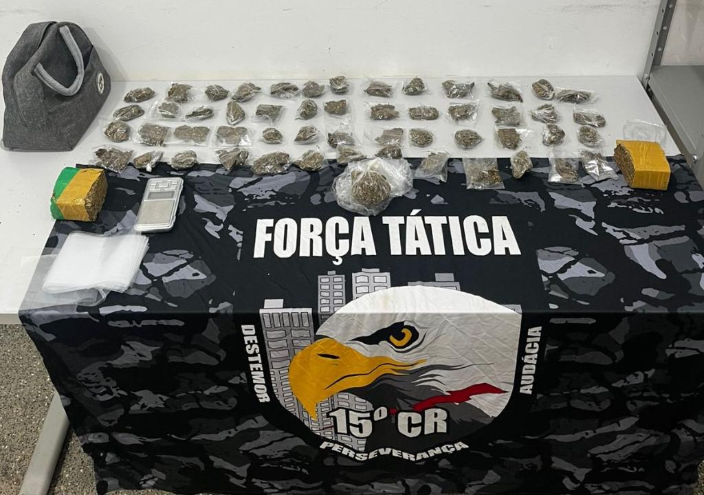 Força Tática prende homem por tráfico e apreende 54 porções de maconha em Peixoto de Azevedo-MT