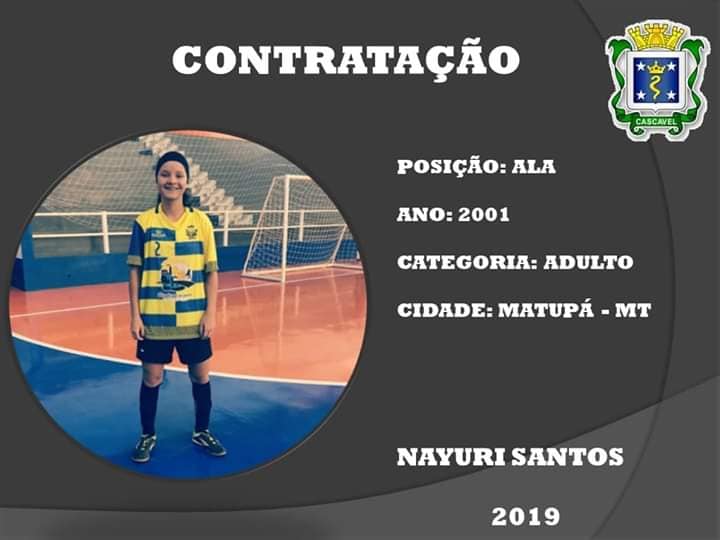 Matupaense integra equipe profissional de Futsal Feminino de Cascavel no Paraná